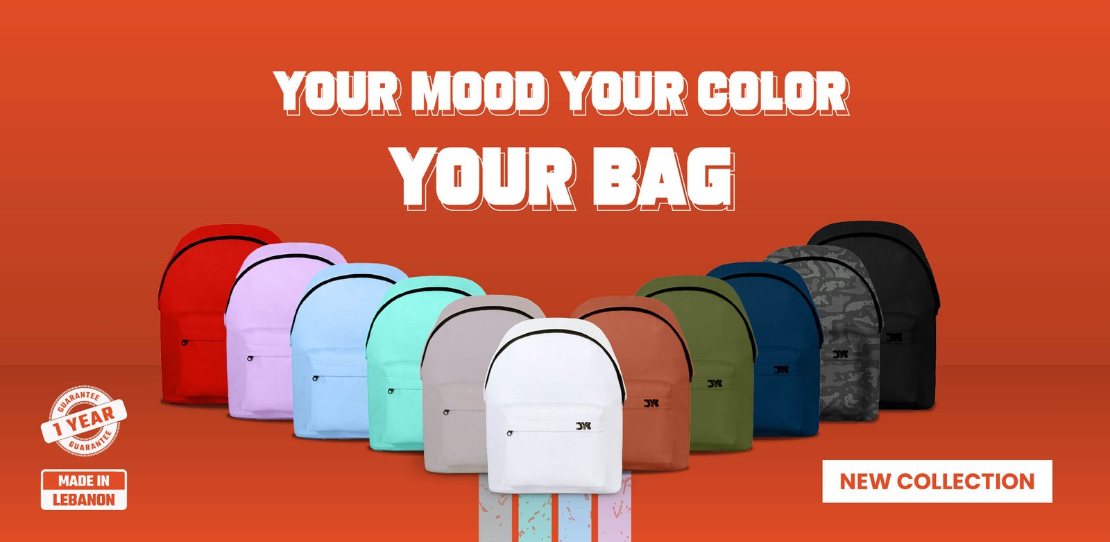 BYK School Bags. Available in more than 15 colors. Made in Lebanon