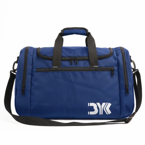 8427-v2-2__BYK PR GYM BAG -front with handle -navy blue